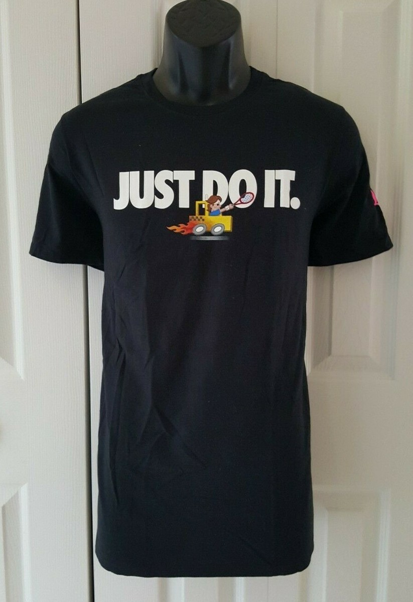 Men's Nike Federer RF JUST DO IT tennis t-shirt Black 889146