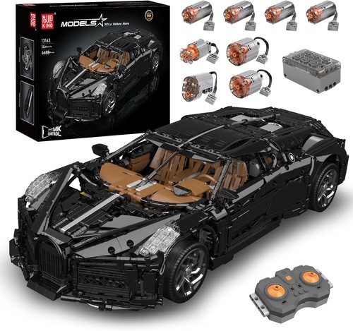 MOULDKING 13163S | Kit de construction Bugatti La acheter Voiture Noire RC 4688 PCS Technic