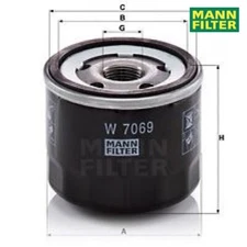 Oil filter Mann filter W7069 for Honda CR-V IV Civic IX HR-V