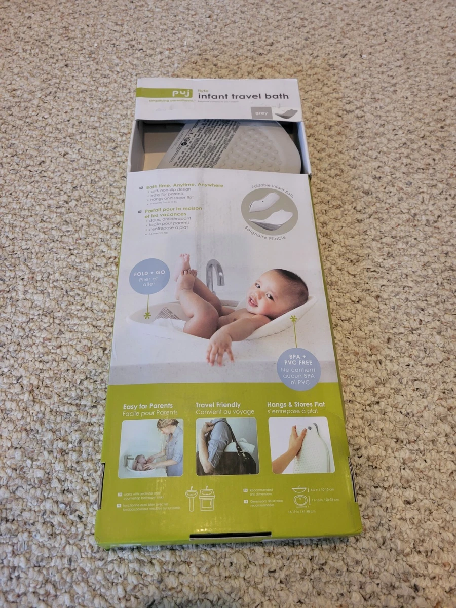 C Puj Flyte Travel Bath Tub Compact Sink Insert Infant Baby 0 6