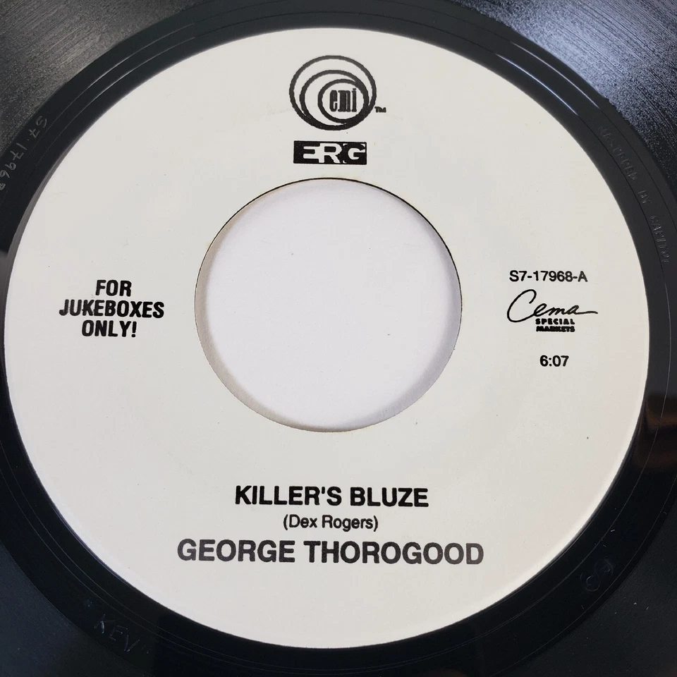 George Thorogood "Killer's Bluze" 45 Vg+ Tested Jukebox  - Image 2 of 4