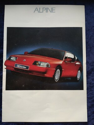 Renault Alpine A310 V6 Turbo Prospekt 12.1989