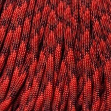 550 Paracord Red Blend 100 FT USA MADE & SELLER same day shipping