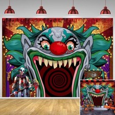 Halloween Backdrop Scary Circus Carnival Photography Background for Halloween
