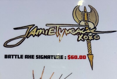 Jamie Tyndall Remark Signature - Battle Axe (must add onto a purchased book)