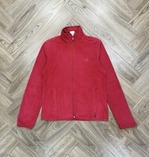 Adidas Retro Full Zip Dark Pink Fleece Jacket Women’s Size 12