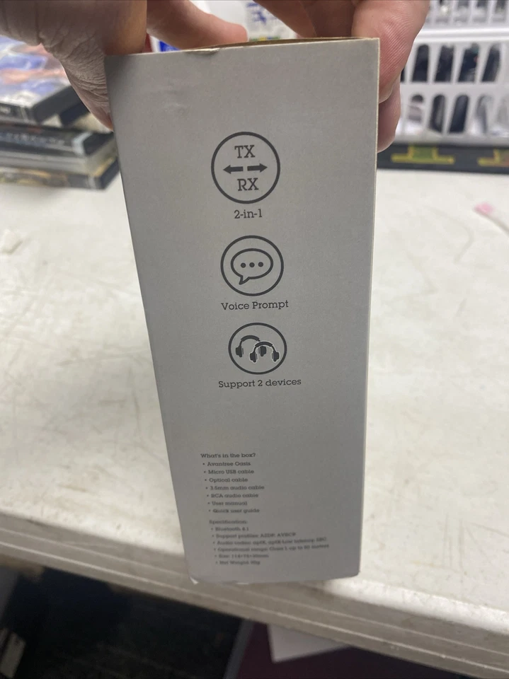 New Aventree Oasis Wireless Audio Transmitter & Receiver 2-in-1: Model BTTC-500 - Image 3 of 3