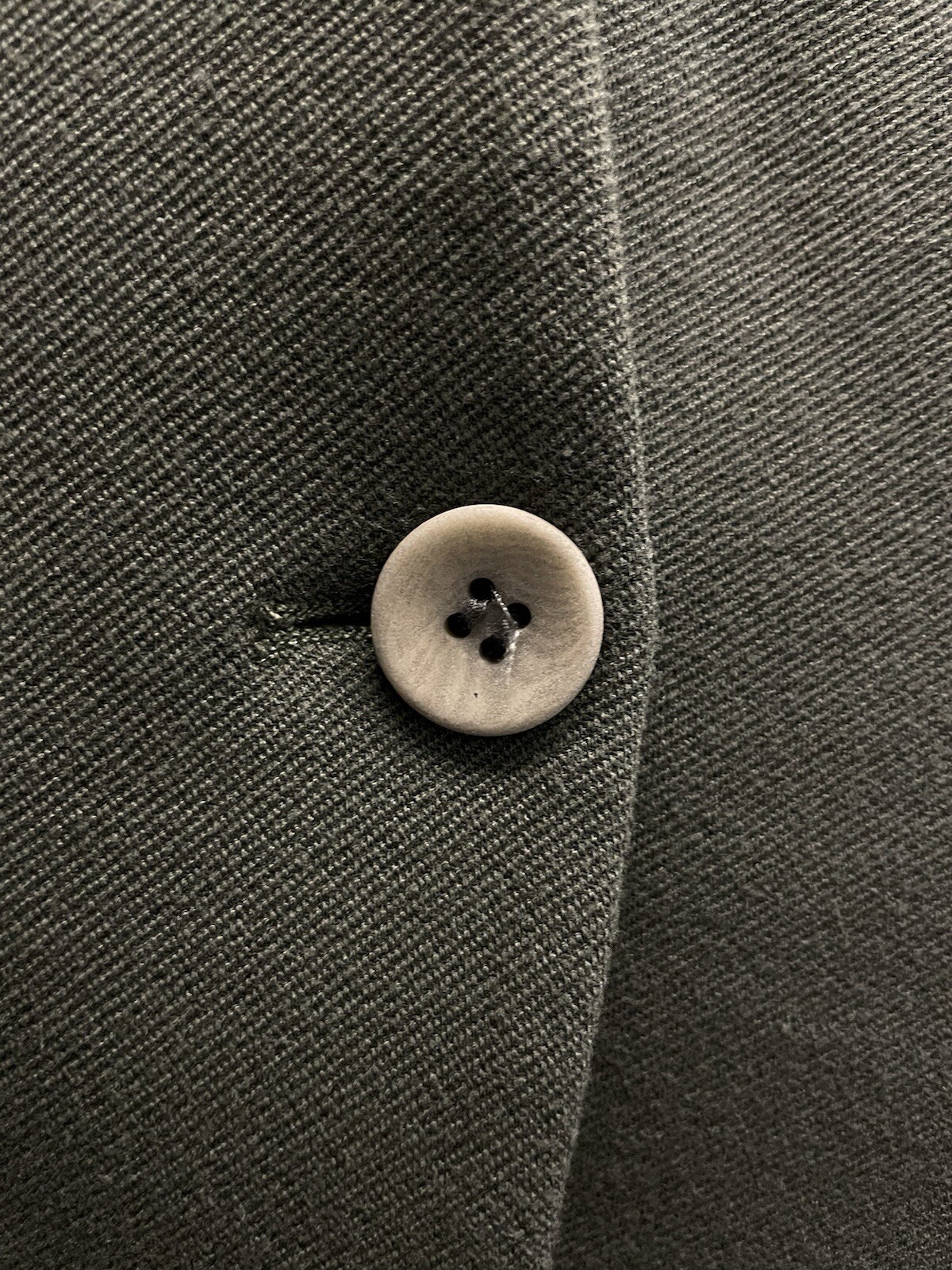 Helmut Lang Olive Green Structured Collarless One… - image 6