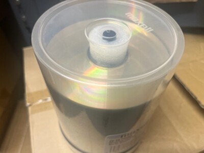 100 PCS CAKE BOX RARE MAXELL GOLD CD-R, 48X, 700MB, FREE SHIP