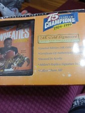 Walter Payton Chicago Wheaties Box 75 Years Of Champions 24K Gold Signature