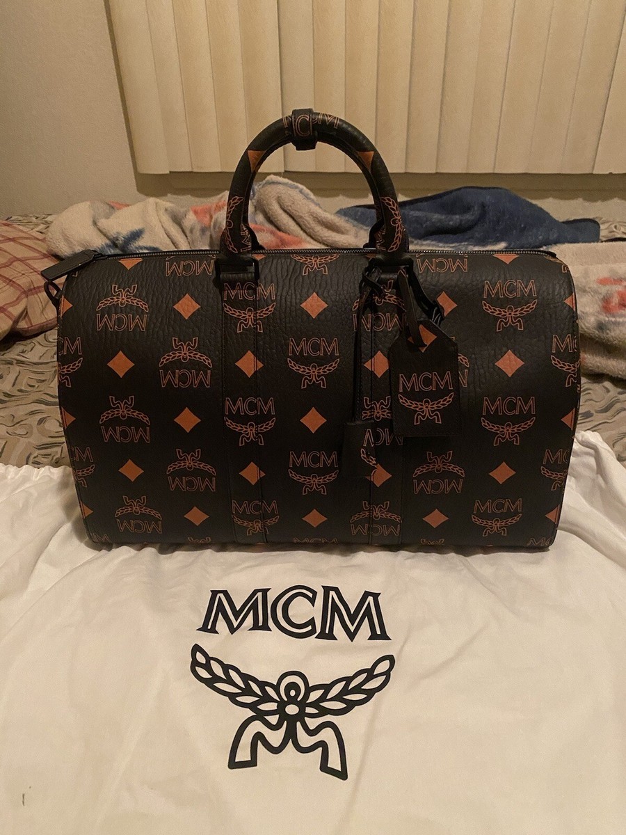 MCM Ottomar Weekender in Cognac color