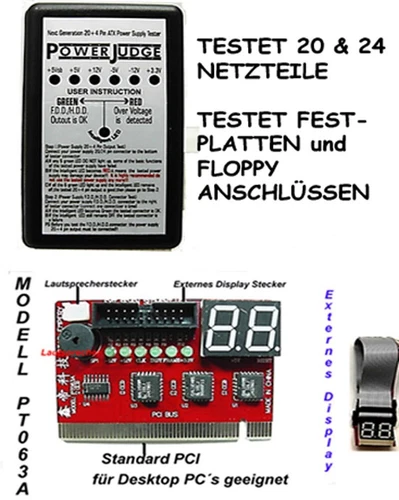 Debug Karte PCI/Netzteiltester  POST CODE + Computerdiagnose Forum Kostenlos