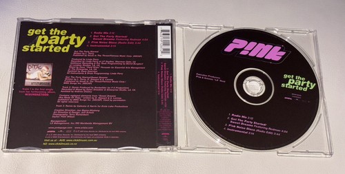 Pink - Get the Party Started 4 Track CD Single + Instrumental Karaoke (MINT) - Picture 2 of 3
