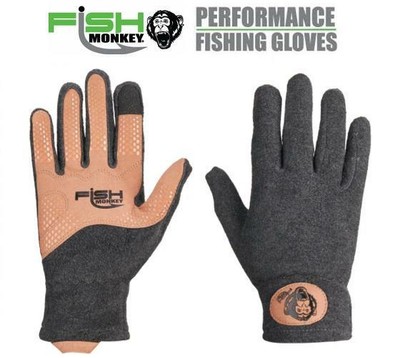 fish monkey wooly wool gloves