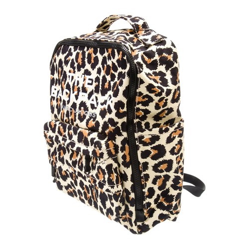 New Authentic Marc Jacobs The Backpack Medium Size Canvas Animal Leopard Print - Picture 3 of 6