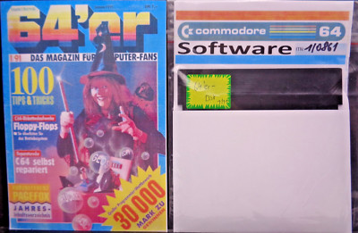 COMMODORE 64/128 -- 64's ISSUE 1/91 COMPANION DISK (MARKET & TECH - DISK)