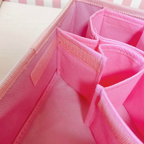 Sanrio Little Twin Stars Kiki Lala Storage Box Pink Ribbon Partition RARE Japan - Picture 6 of 24