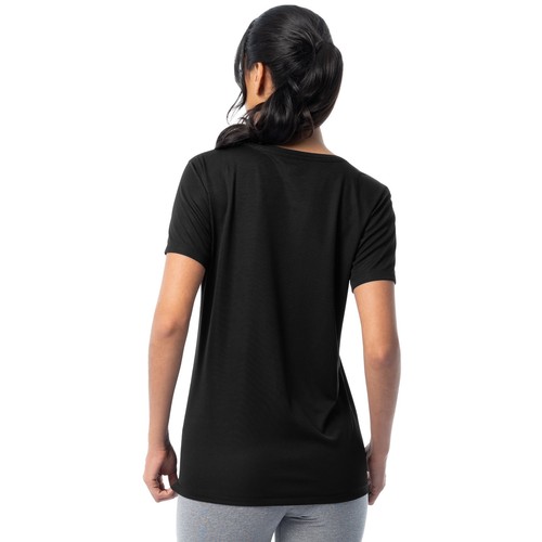 Athletic Works Women' Core Active V-Neck T-Shirt Size XXL Black --Z3-- - Picture 3 of 4