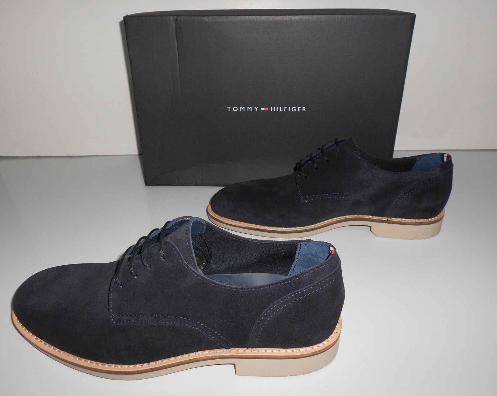 Tommy Hilfiger Light Blue Suede Men's 