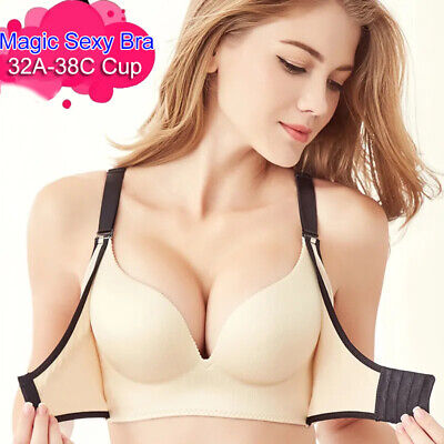 Buy Fashion sexy women gather front buckle push up bra thick cup