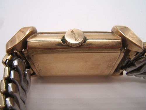 BULOVA 10K GOLD FILLED WRIST WATCH 7AK 21 JEWEL WORKING NICE LUGS - Picture 3 of 12