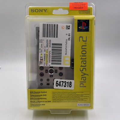 Sony Playstation 2 PS2 DVD-Fernbedienung satin silver NEU & OVP
