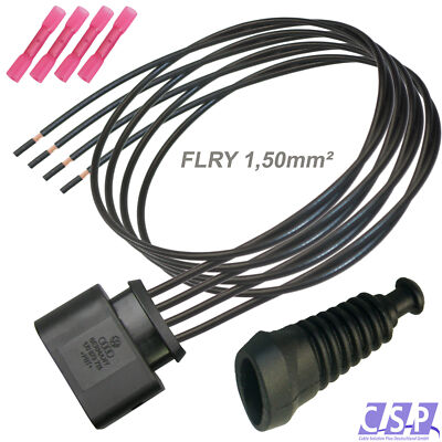 Stecker passt zu VW 1J0973724 Reparatursatz 1,5²  4-pol Tülle Kabel SV Zündspule