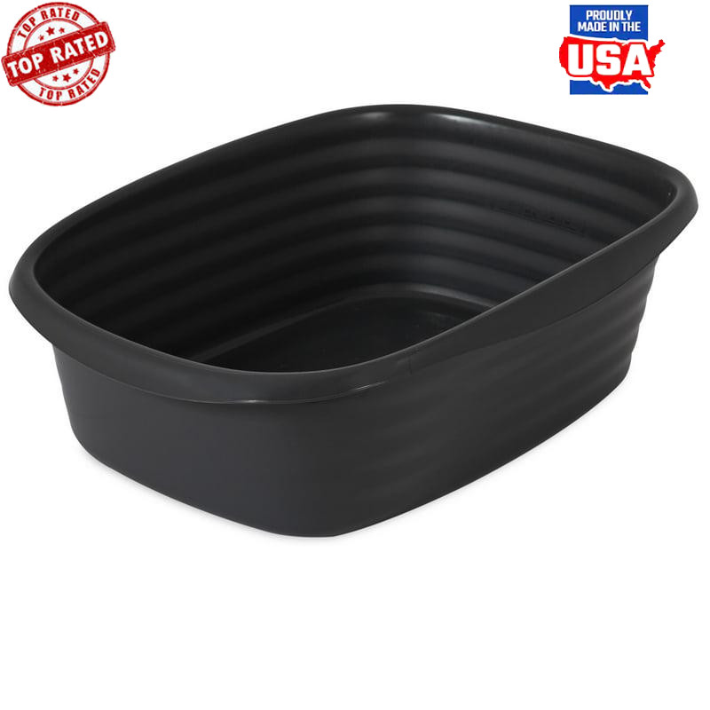 Simply Recycled Antimicrobial Jumbo Cat Litter Pan Easy Grip