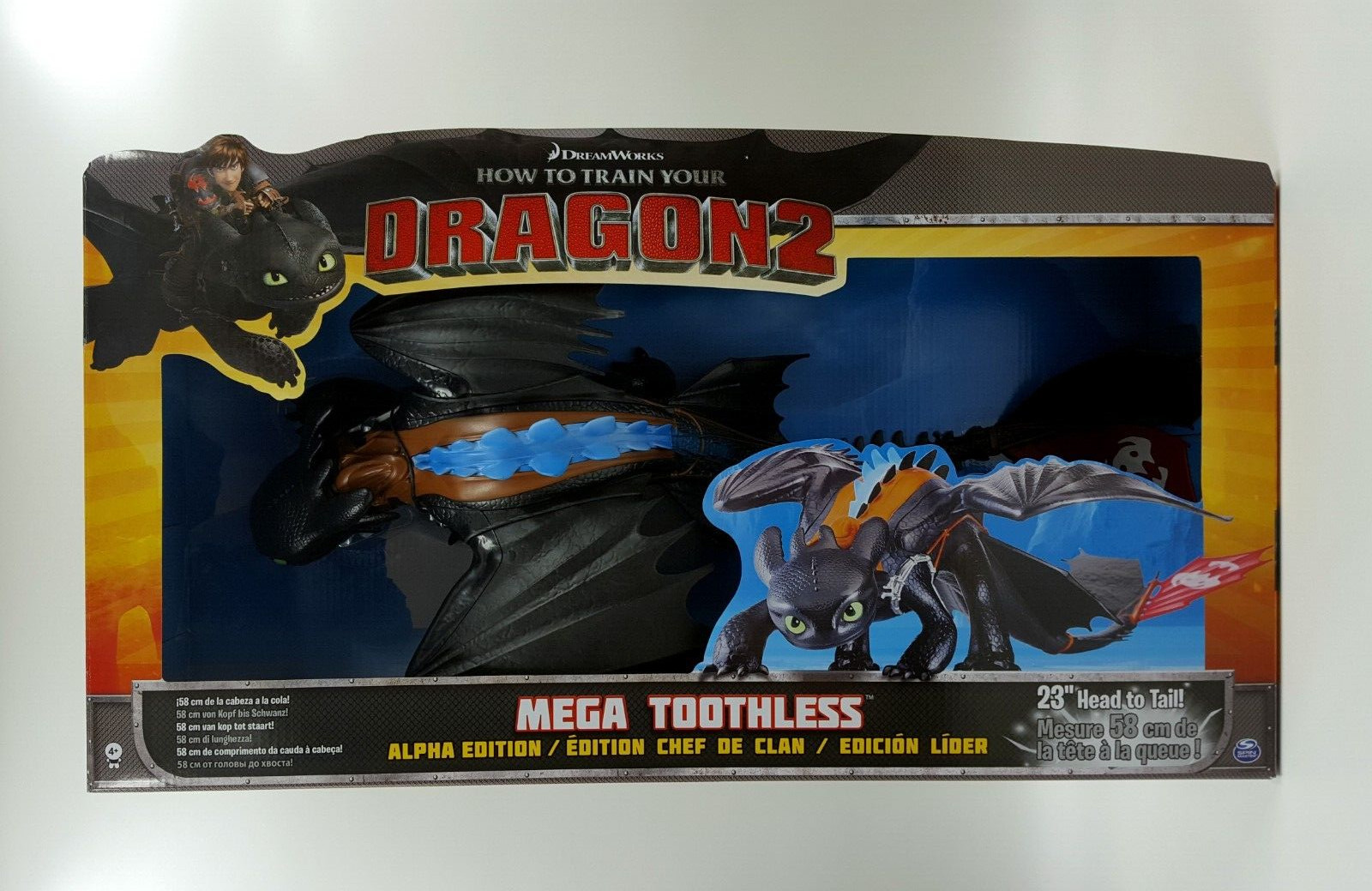 Sin dientes Mega Toothless dragón domesticar fácil PVC figura juguete de acción
