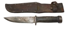 Original WWII US Military Cattaraugus 2250 Knife & Sheath