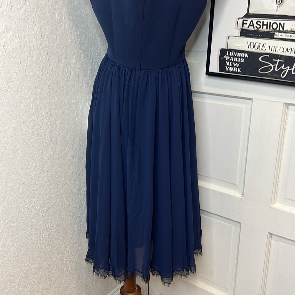 strapless open back dress Middleton Pleated Maxi Dress Slate Blue | Wedding Guest Dress | Pleated  Skirt main image 0
