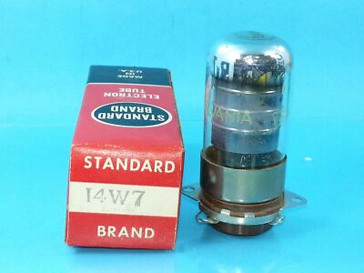STANDARD BRAND 14W7 GT  TUBE NOS NIB SINGLE VALVOLA Röhre LAMPE VALVE