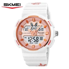 SKMEI Women Sport Watch Digital Wristwatch with Rabbit LED Countdown Girl Watch