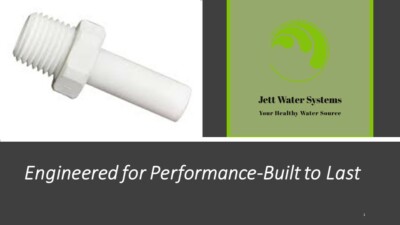 Stem Adaptor Water Fitting 3/8'' Stem x 1/4'' male NPTF (Mur-Lok)-John Guest Comp 