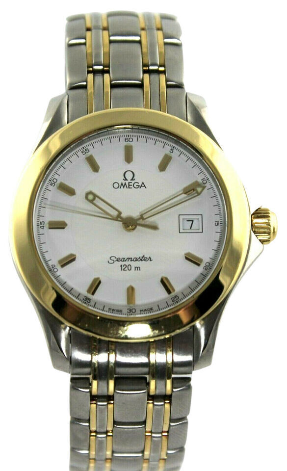 OMEGA Seamaster - 42 mm, Stainless Steel, Yellow Gold for sale | eBay