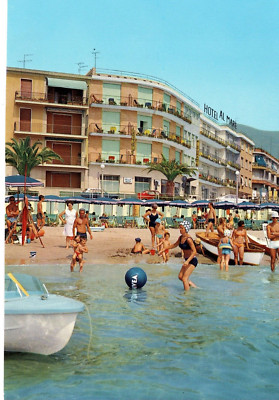 Ansichtskarte alt Italien Hotel Al Mare Alassio Angebotskarte unbeschrieben