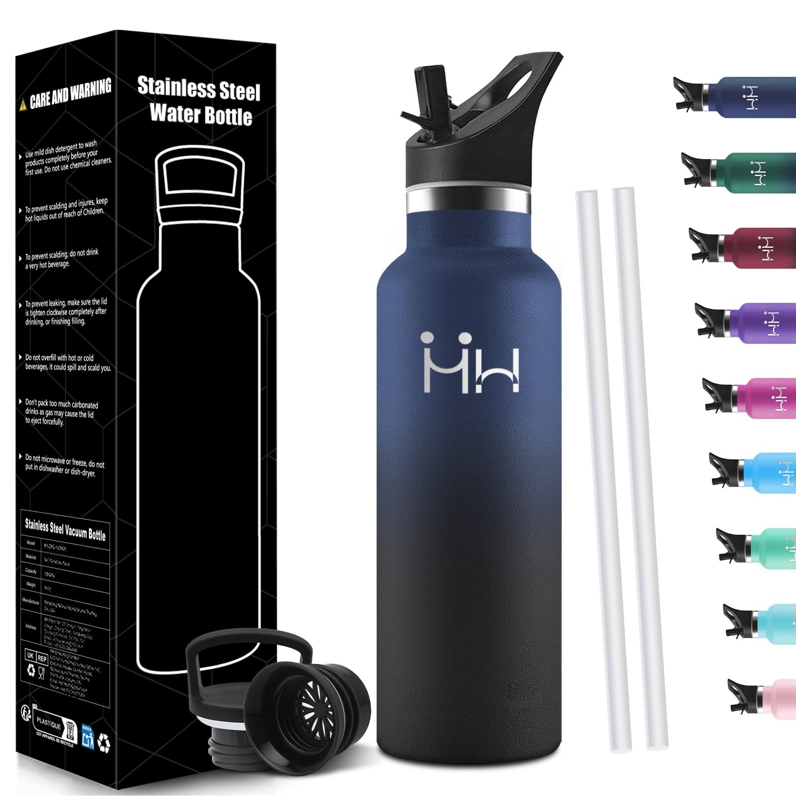 HoneyHolly Borraccia Termica 750 ML, Senza BPA, Bottiglia Termica, (U3S)