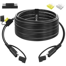 12FT 14AWG SAE to SAE Extension Cable Quick Disconnect Wire Harness SAE Conne...