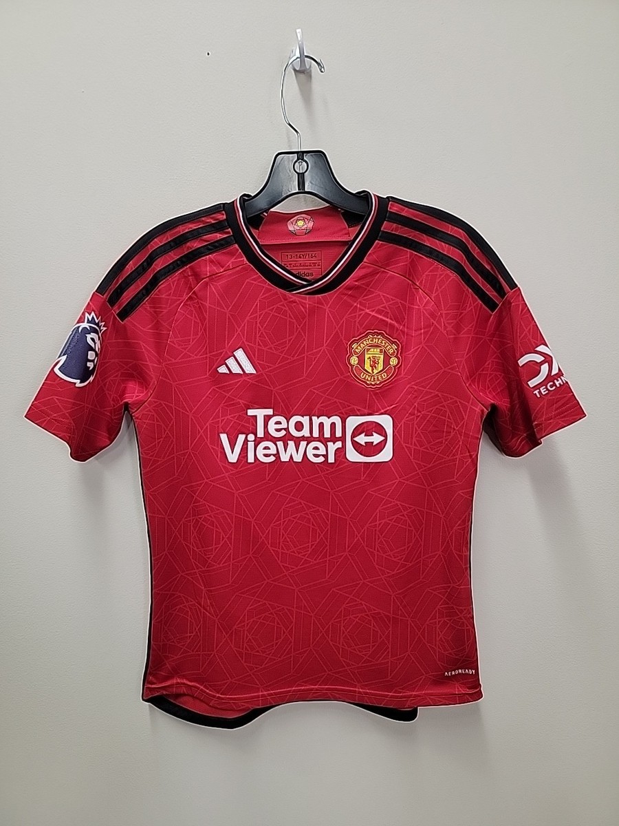 Manchester United #5 McGuire 13/14 Youth L Red Soccer Jersey