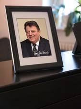 Repro-Autogramm - Franz Josef Strau&szlig; - Gerahmt - Bayern