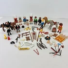 Playmobil Cowboys Indians Western Figures Accessories Native America Vintage Lot