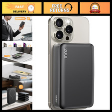 20000mAh Magnetic Wireless Power Bank, Portable Charger for MagSafe Devices