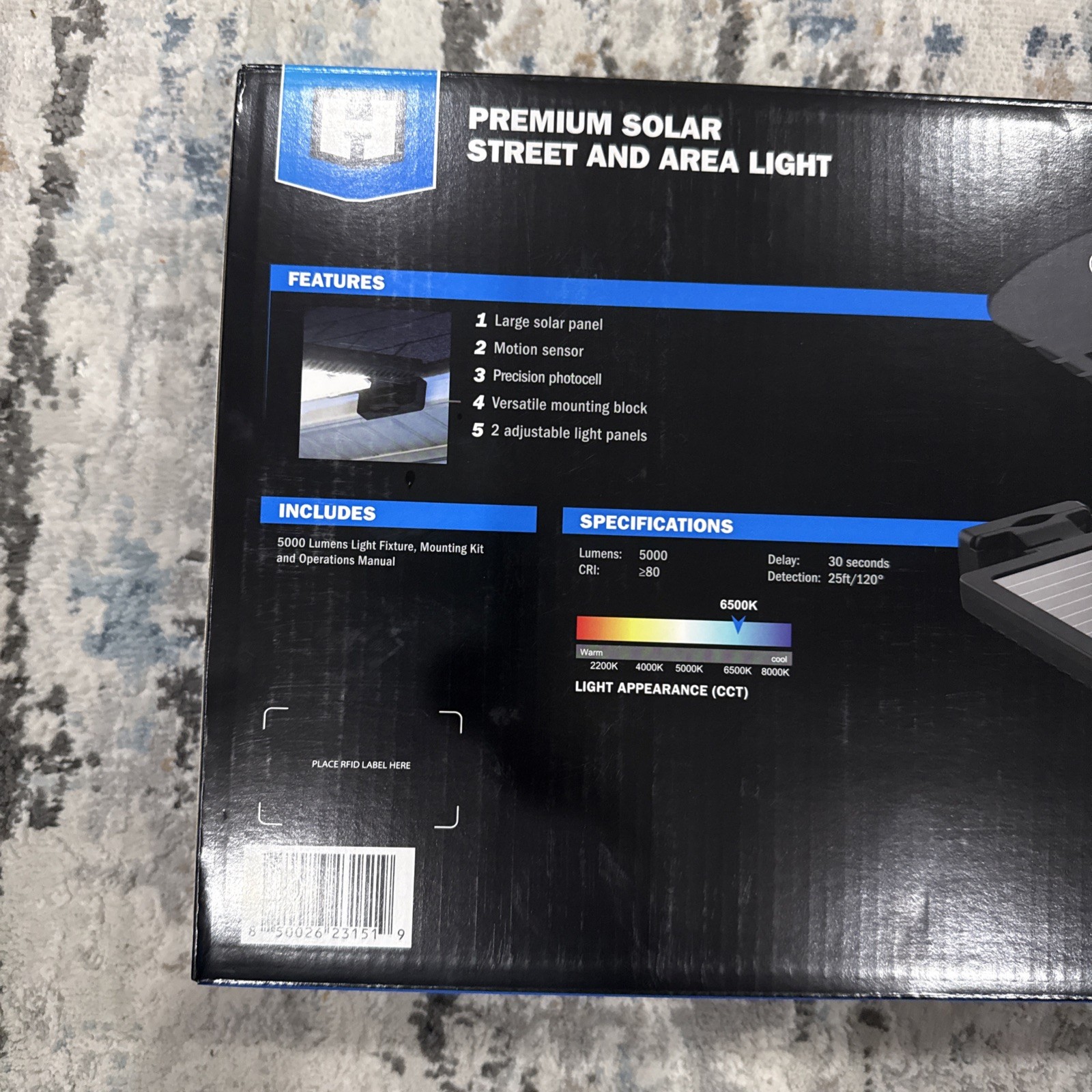 New HART Premium Solar Street & Area Light – 5000 Lumens Outdoor LED Motion Send