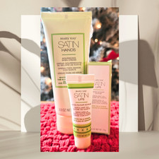 Mary Kay SATIN HANDS Nourishing Shea Cream and SATIN LIPS Shea Sugar Scrub SET