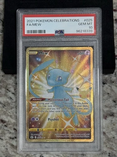 Pokemon 2021 Celebrations FA/MEW #025 Gem MT PSA 10