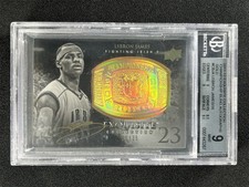 35/35 ≈1/1 2011-12 Exquisite LeBron James Gold Championship Bling Auto BGS 9/10