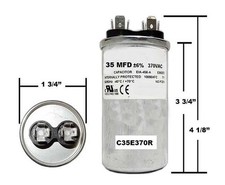 35 MFD 370 VAC Round Run Capacitor
