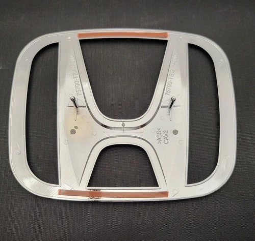 75700-TF0-000 Fit For Honda Civic 4Dr Sedan Front Sliver Grille H Emblem NEW - Image 2 of 4