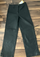 H&M Damen Chino Leder Grau/anthrazit Gr. 36 g...