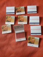 10 Vintage COTY CREMESTICK Lipstick Advertising Matchbooks Unused Honey To Burn 